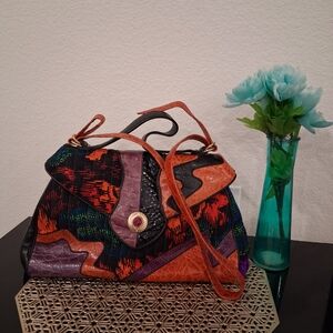 Sharif Colorful Patchwork Boho Tote Bag
